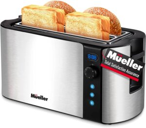 Mueller Toaster 4 Slice, Long Wide Slots
