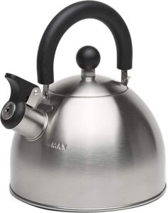 Primula Stewart Whistling Stovetop Tea Kettle Food Grade Stainless Steel