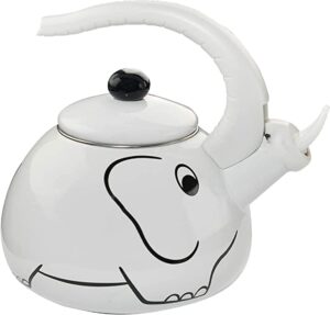 fun novelty white elephant kettle