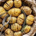 delicious air fryer hasselback potatoes