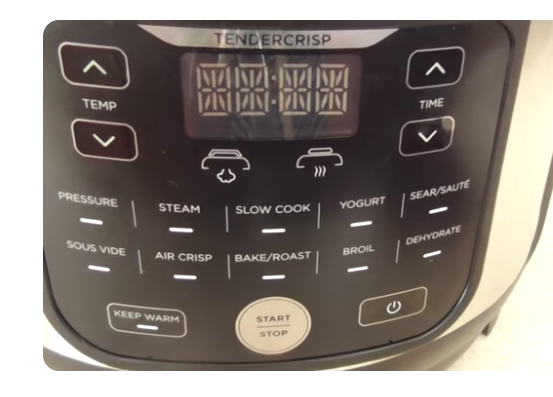 ninja FD302 air fryer touchscreen