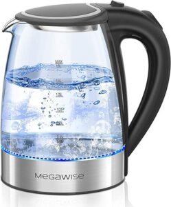stylish electric glass kettle for healthy boiling water