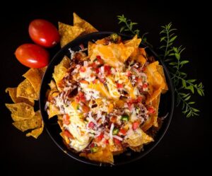 delicious air fryer nachos