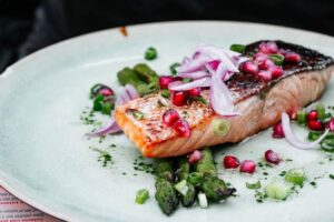 healthy cooking tips for the elderly - salmon dish