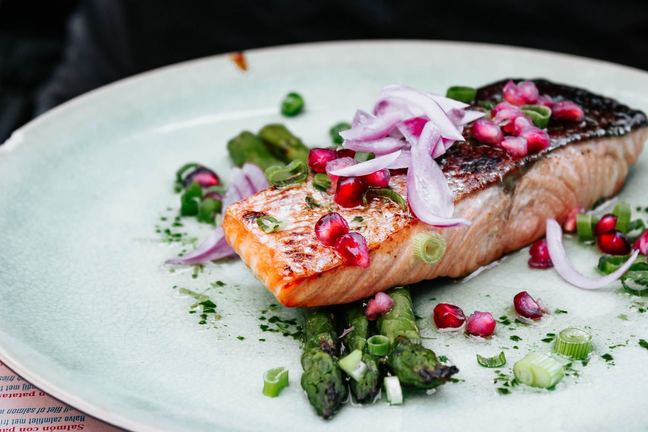 healthy salmon dish