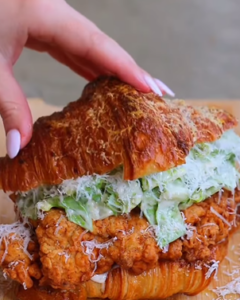 croissant chicken caesar