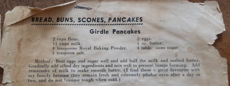 old pancake recipe to make with grandkids
