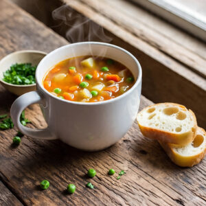 Easy Microwave Meals for Seniors: soup in a mug