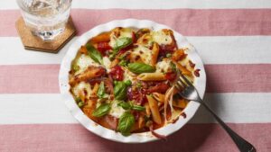 tomato and pea pasta