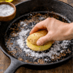 Grandma's Tip - Cleaning a pan with potato and salt