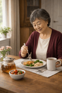 eating alone can be cozy and relaxing