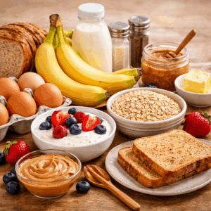 ingredients for quick 5 minute meals