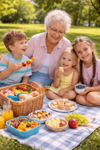 picnic with grandkids a fun day outing