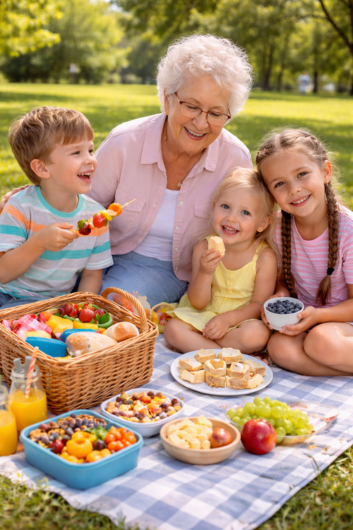 picnic with grandkids a fun day outing