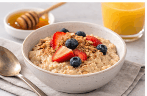 oatmeal and fruits easy breakfast for seniors