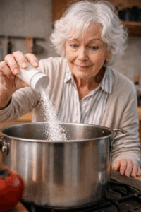 pouring too much salt