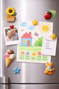 fun fridge magnets make seniors feel loved and remembered by their families