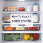 how to stock a senior friendly fridge