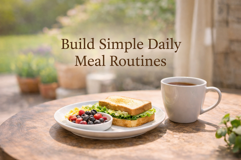how to build simple daily meal routines after 60
