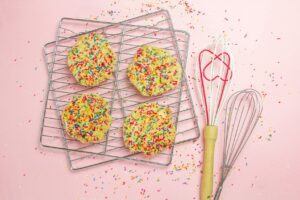 cookies with sprinkles - a great treat for grandchildren to make