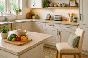 a tidy kitchen that works for seniors - no stress and no fuss