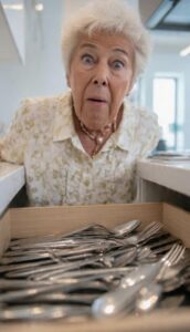 untidy kitchen drawers can cause stress for the elderly