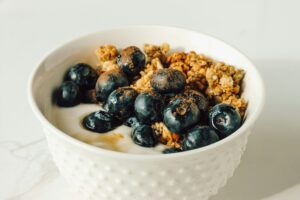yogurt bowl with berries and nuts